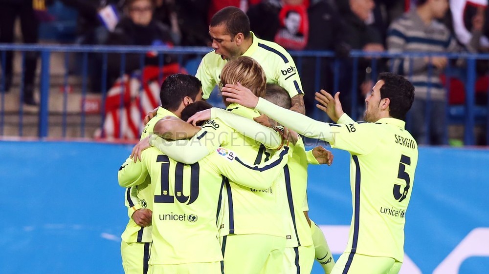 Атлетико Мадрид - Барселона 2-3 28.01.2015 23:00